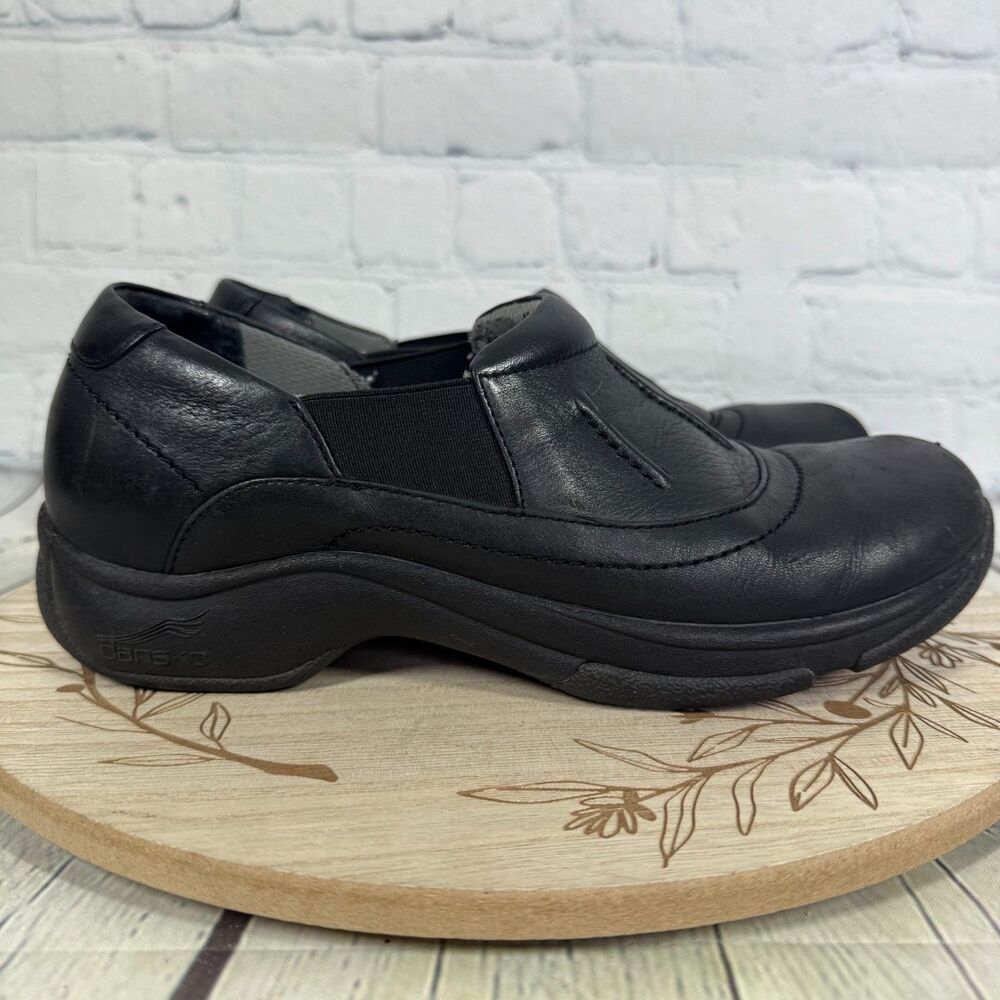 Dansko Kappy Slip Resistant Clogs Womens Size 7.5-8 US 38 EU Loafers Shoes Black